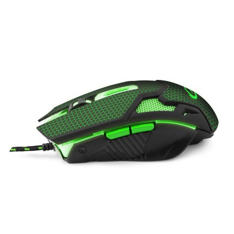EGM207G Mysz przewodowa dla graczy 6D optyczna USB MX207 Cobra zielona EGM207G Mysz przewodowa dla graczy 6D optyczna USB MX207 Cobra zielona