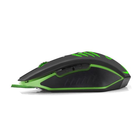 EGM209G Mysz przewodowa dla graczy 6D optyczna USB MX209 Claw zielona EGM209G Mysz przewodowa dla graczy 6D optyczna USB MX209 Claw zielona