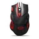 EGM401KR Mysz przewodowa dla graczy 7D optyczna USB MX401 Hawk czarno-czerwona