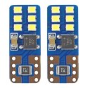 Żarówki led canbus 12smd ultrabright 2016 t10e w5w white 12v 24v amio-01638