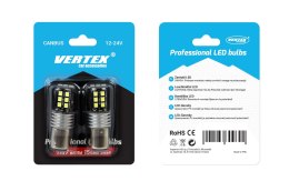 Żarówki led canbus 2835 15smd 1157 bay15d p21/5w white 12v 24v amio-01641