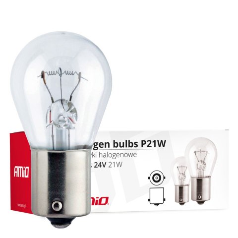 Żarówki halogenowe p21w ba15s 24v 10 szt. (e8) amio-01006 Żarówki halogenowe p21w ba15s 24v 10 szt. (e8) amio-01006