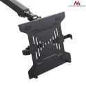 Uchwyt Maclean, Biurkowy podwójny, Do monitora i laptopa, Vesa 75x75 100x100, 17"-32", 2x8kg, MC-813