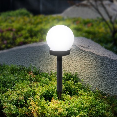 ZD50D Ogrodowa lampa solarna biała kula ZD50D Ogrodowa lampa solarna biała kula