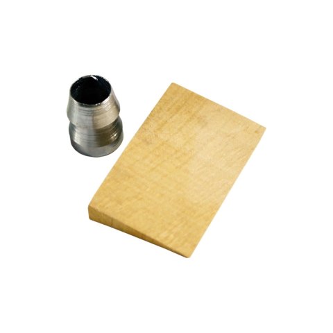 Klin drewn. szer=20mm do trzonków + pierścień metal.fi= 7mm Klin drewn. szer=20mm do trzonków + pierścień metal.fi= 7mm