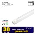 Świetlówka led 120cm 18w 3000k t8 g13 ciepła aluminiowa jednostronna