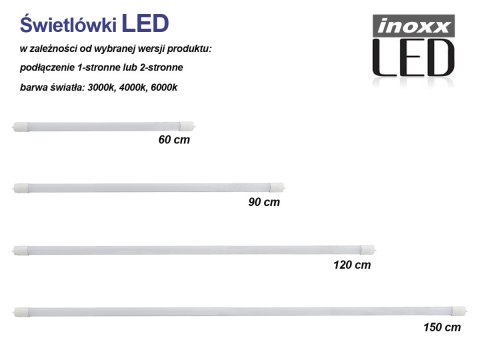 Świetlówka led 60cm 9w t8 6000k g13 zimna Świetlówka led 60cm 9w t8 6000k g13 zimna