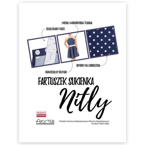 Nitly Dot Fartuszek Sukienka prezent dla niej żony Nitly Dot Fartuszek Sukienka prezent dla niej żony