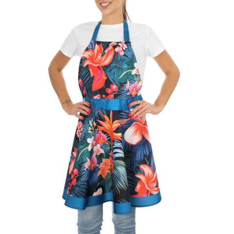 Nitly Paradise Blue - Fartuch Sukienka - elegancki prezent dla Żony Nitly Paradise Blue - Fartuch Sukienka - elegancki prezent dla Żony