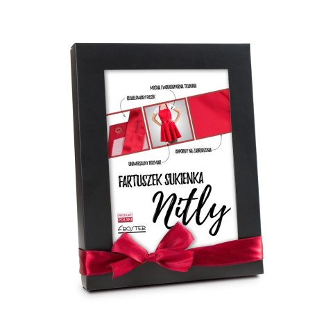 Nitly Red Fartuszek Sukienka kuchenny dla KOBIETY Nitly Red Fartuszek Sukienka kuchenny dla KOBIETY
