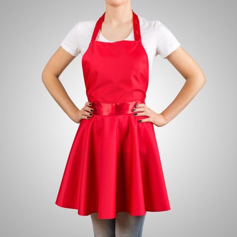 Nitly Red Fartuszek Sukienka kuchenny dla KOBIETY Nitly Red Fartuszek Sukienka kuchenny dla KOBIETY