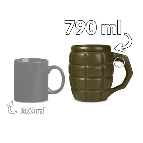 Gigantyczny Kubek Granat Zielony prezent dla Taty Gigantyczny Kubek Granat Zielony prezent dla Taty