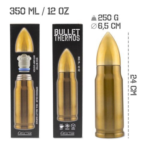Kubek Termiczny Pocisk 350 ml - prezent dla mężczyzny - dla taty Kubek Termiczny Pocisk 350 ml - prezent dla mężczyzny - dla taty