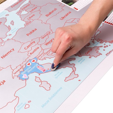 Mapa Zdrapka dla Dwojga Młodej Pary prezent ślubny Mapa Zdrapka dla Dwojga Młodej Pary prezent ślubny