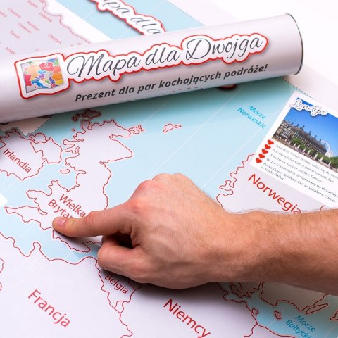 Mapa Zdrapka dla Dwojga Młodej Pary prezent ślubny Mapa Zdrapka dla Dwojga Młodej Pary prezent ślubny