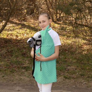 Peleryna Skippi dla Hobby Horse - miętowa - długa derka - kropierz