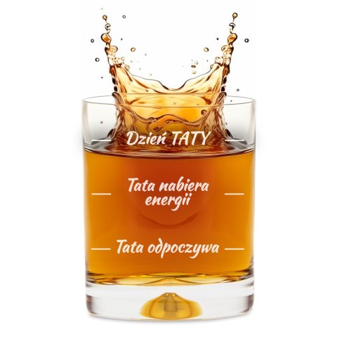 Szklanka do whisky w etui dla Taty - Prezent na Dzień Ojca - na urodziny Szklanka do whisky w etui dla Taty - Prezent na Dzień Ojca - na urodziny