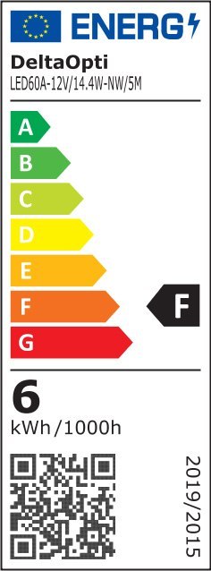 TAŚMA LED LED60A-12V/14.4W-NW/5M 5 m - 4000 K