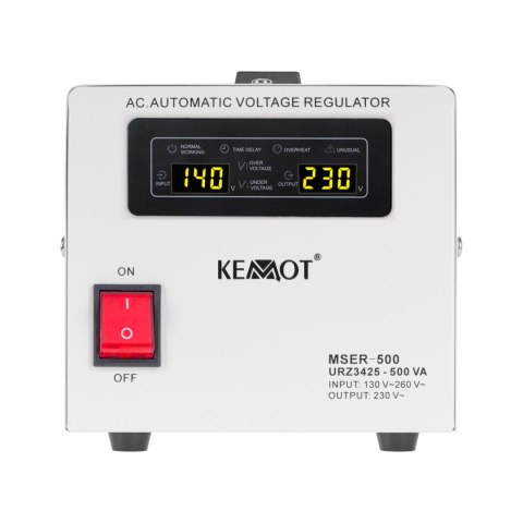 Automatyczny stabilizator napięcia KEMOT MSER-500 (500 VA, serwomotor) Automatyczny stabilizator napięcia KEMOT MSER-500 (500 VA, serwomotor)