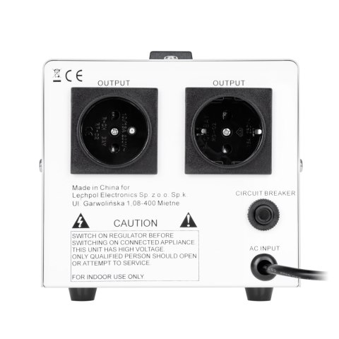 Automatyczny stabilizator napięcia KEMOT MSER-500 (500 VA, serwomotor) Automatyczny stabilizator napięcia KEMOT MSER-500 (500 VA, serwomotor)