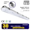 Oprawa hermetyczna przemysłowa ip65 led 2x120cm t8 g13 jednostronnie zasilana