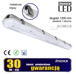 Oprawa hermetyczna przemysłowa ip65 led 2x120cm t8 g13 jednostronnie zasilana