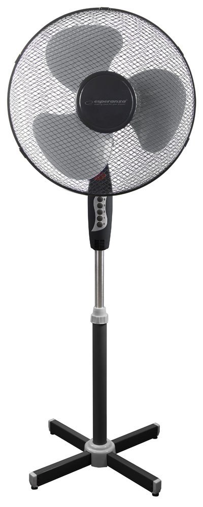 EHF001KE Esperanza wentylator 16'' stojący hurricane czarno-szary EHF001KE Esperanza wentylator 16'' stojący hurricane czarno-szary