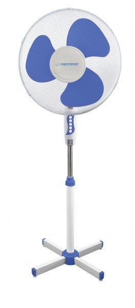 EHF001WB Esperanza wentylator 16'' stojący hurricane biało-niebieski EHF001WB Esperanza wentylator 16'' stojący hurricane biało-niebieski