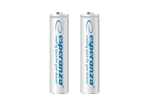 EZA101W Esperanza akumulatorki ni-mh aaa 1000mah 2szt. białe EZA101W Esperanza akumulatorki ni-mh aaa 1000mah 2szt. białe