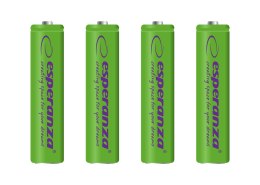 EZA102G Esperanza akumulatorki ni-mh aaa 1000mah 4szt. zielone