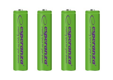 EZA102G Esperanza akumulatorki ni-mh aaa 1000mah 4szt. zielone EZA102G Esperanza akumulatorki ni-mh aaa 1000mah 4szt. zielone