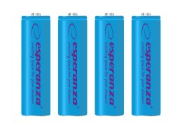 EZA104B Esperanza akumulatorki ni-mh aa 2000mah 4szt. niebieskie