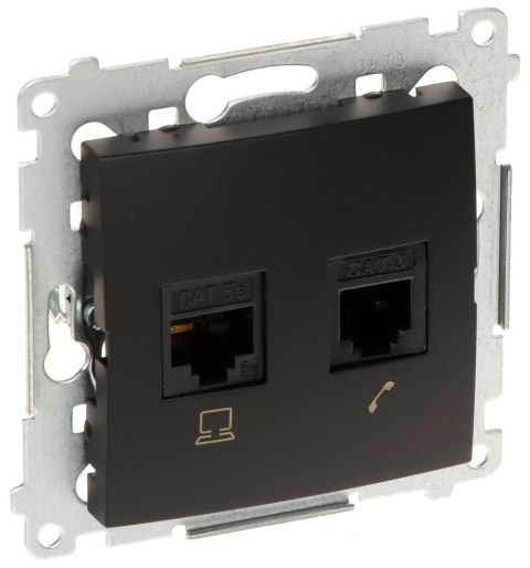 GNIAZDO KOŃCOWE RJ-45 + RJ-12 D5T.01/49-SIMON54 GNIAZDO KOŃCOWE RJ-45 + RJ-12 D5T.01/49-SIMON54
