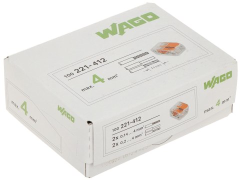 KOSTKA ELEKTRYCZNA WAGO-221-412*P100 KOSTKA ELEKTRYCZNA WAGO-221-412*P100