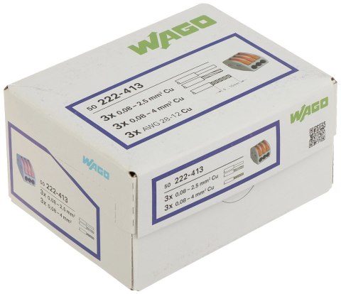 KOSTKA ELEKTRYCZNA WAGO-222-413*P50 KOSTKA ELEKTRYCZNA WAGO-222-413*P50