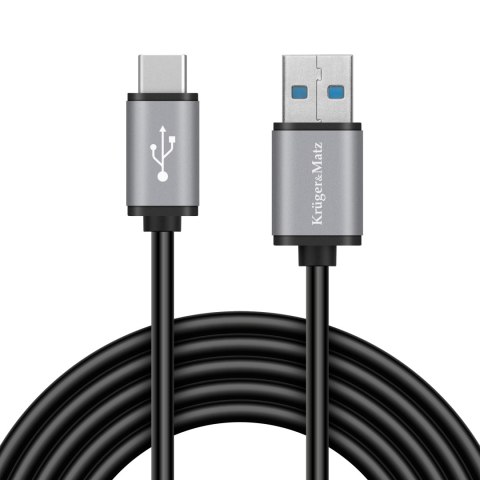 Kabel USB wtyk 3.0V - wtyk typu C 5 Gbps 1m Kruger&Matz Basic Kabel USB wtyk 3.0V - wtyk typu C 5 Gbps 1m Kruger&Matz Basic