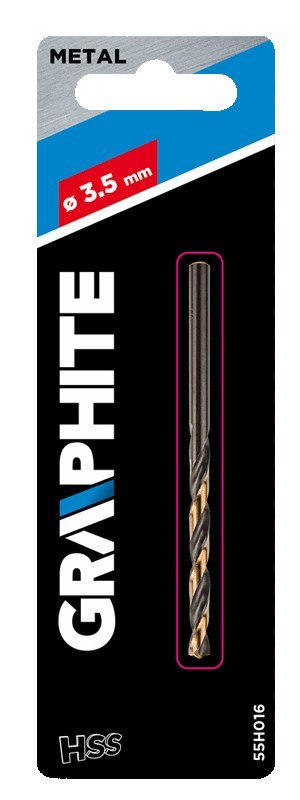 Wiertło do metalu HSS-CNC, 124°, "Pro-Tec", 3.5 mm Wiertło do metalu HSS-CNC, 124°, "Pro-Tec", 3.5 mm