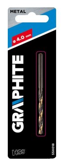 Wiertło do metalu HSS-CNC, 124°, "Pro-Tec", 4.0 mm
