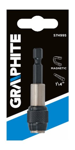 Uchwyt magnetyczny do końcówek wkrętakowych 60 mm, trzpień 1/4