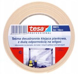 Taśma dwustr.piank.tesafix 5m:19mm,b. stand62403-00002-01