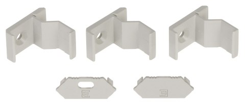 PROFIL Z KLOSZEM DO TAŚM LED PR-LED/CA/2M NAROŻNY SREBRNY