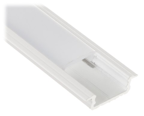 PROFIL Z KLOSZEM DO TAŚM LED PR-LED/RW/2M WPUSZCZANY BIAŁY