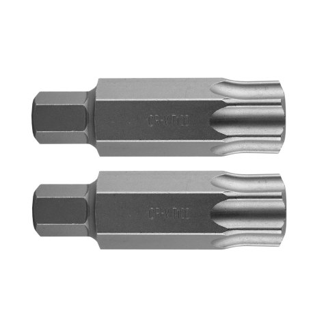 Końcówka TORX T100 x 75 mm, S2 x 2 szt. Końcówka TORX T100 x 75 mm, S2 x 2 szt.