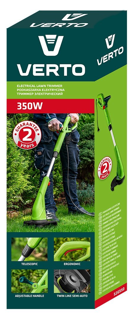 Podkaszarka 350W, szerokość koszenia 250mm Podkaszarka 350W, szerokość koszenia 250mm