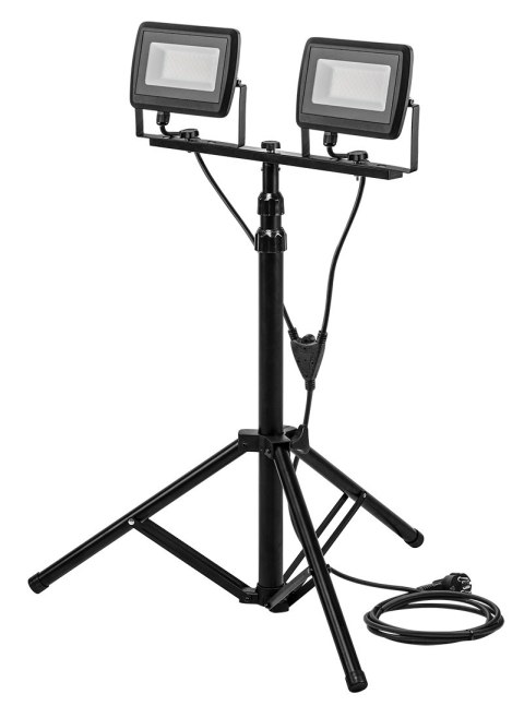Reflektor podwójny 2x50W SMD LED 8500lm 230V na statywie 1.8m Reflektor podwójny 2x50W SMD LED 8500lm 230V na statywie 1.8m