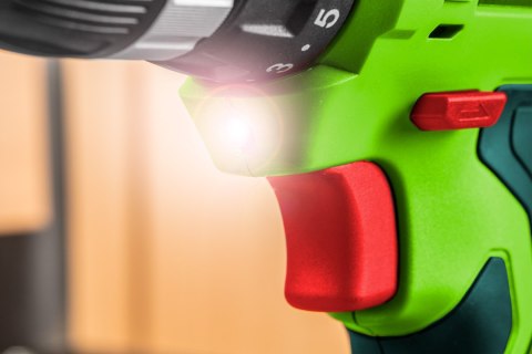 Wiertarko-wkrętarka akumulatorowa 2 x 20V, Li-Ion/1.5Ah, walizka Wiertarko-wkrętarka akumulatorowa 2 x 20V, Li-Ion/1.5Ah, walizka