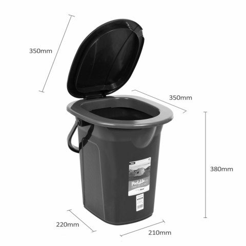 Toaleta turystyczna GreenBlue GB320GG zielono-szara Toaleta turystyczna GreenBlue GB320GG zielono-szara