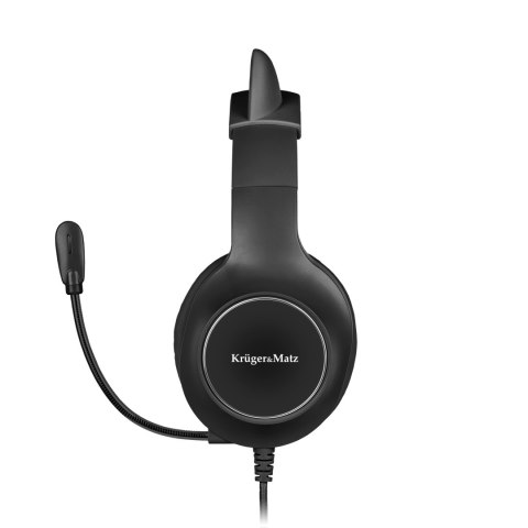 Gamingowe słuchawki nauszne dla dzieci Kruger&Matz Gamer Kids, kolor czarny Gamingowe słuchawki nauszne dla dzieci Kruger&Matz Gamer Kids, kolor czarny