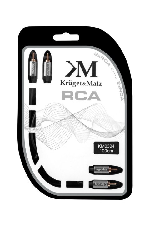 Kabel 2RCA-2RCA 1.0m Kruger&Matz Kabel 2RCA-2RCA 1.0m Kruger&Matz
