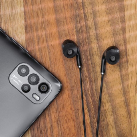 Słuchawki dokanałowe z mikrofonem na USB-C Kruger&Matz C1 czarne Słuchawki dokanałowe z mikrofonem na USB-C Kruger&Matz C1 czarne